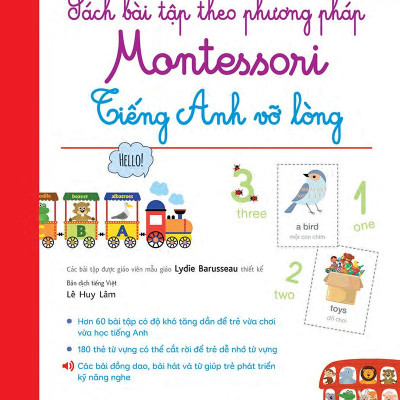 Sách Bài Tập Theo Phương Pháp Montessori - Tiếng Anh Vỡ Lòng (Kèm file MP3)