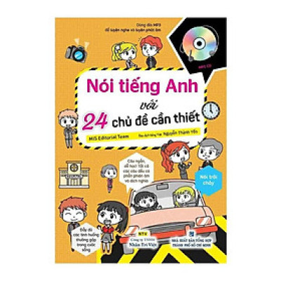 Sách - Nói Tiếng Anh Với 24 Chủ Đề Cần Thiết (Kèm 1 Đĩa MP3) - Nhân Trí Việt