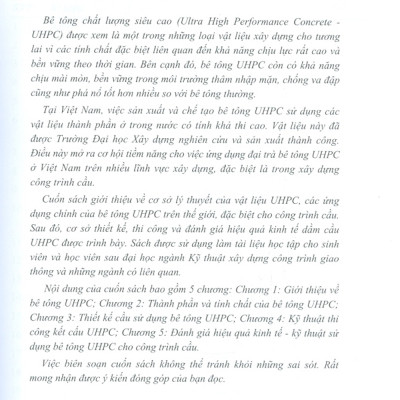 Thiết Kế Và Thi Công Cầu Bê Tông Chất Lượng Siêu Cao UHPC
