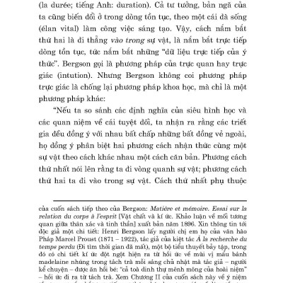 Ý Thức Luận (Essai Sur Les Données Immédiates De La Conscience) - Henri Bergson; Cao Văn Luận dịch; Phạm Anh Tuấn hiệu chú (Tái bản 2024)