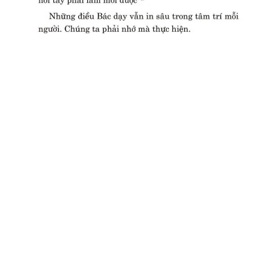 Di Sản Hồ Chí Minh - Khắc Sâu Lời Bác