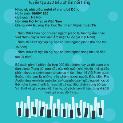 Piano Cho Thiếu Nhi - Phần 1 - Tuyển Tập 220 Tiểu Phẩm Nổi Tiếng - Lê Dũng Biên Soạn