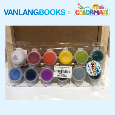 Sách Học Vẽ Tranh Màu Nước + Bộ 2 Dây Màu Acrylic 5ml - Vanlangbooks x Colormate