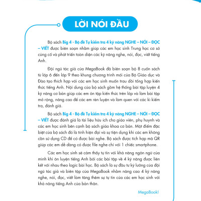 Global Success - Big 4 - Bộ Đề Tự Kiểm Tra 4 Kỹ Năng Nghe-Nói-Đọc-Viết Tiếng Anh Cơ Bản Và Nâng Cao 8 (MGB)