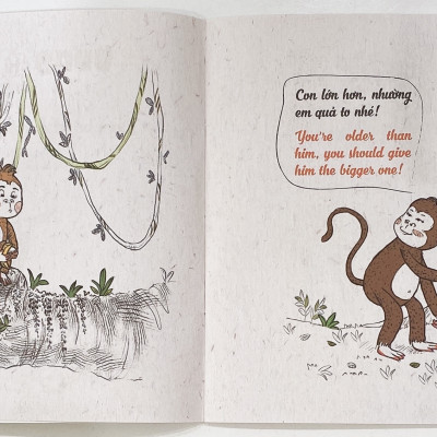 Rèn Luyện Thói Quen Tốt 2-6 Tuổi: Đừng Chỉ Biết Ỷ Lại, Khỉ Nâu (Song Ngữ)