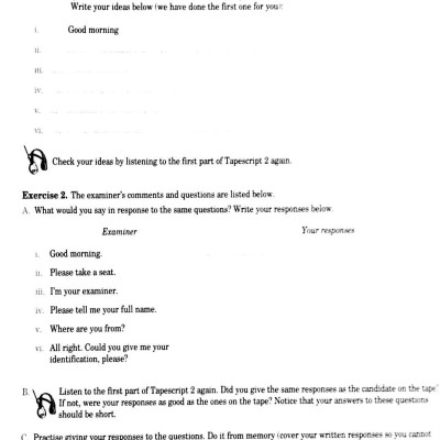 Tài liệu luyện thi IELTS kỹ năng nói - IELTS speaking preparation and practice