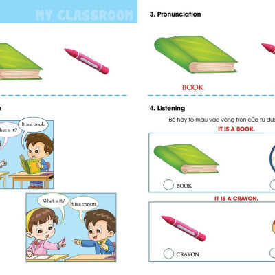 I Can My classroom - sách học tiếng Anh cho trẻ mầm non