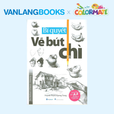 Sách Bí Quyết Vẽ Bút Chì + Bộ Màu Vẽ Đa Năng CM-72 - Vanlangbooks x Colormate