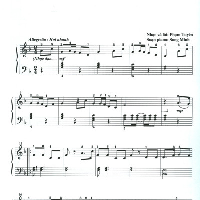 Những Nhạc Khúc Hay & Dễ Soạn Cho Đàn Piano 