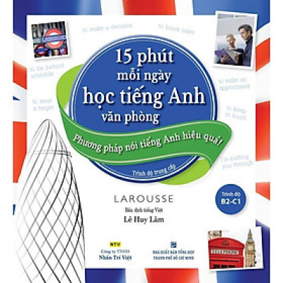 Sách - 15 Phút Mỗi Ngày Học Tiếng Anh Văn Phòng - Trình Độ B2-c1 (Kèm CD) - Nhân Trí Việt