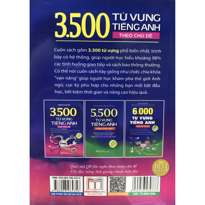 3500 từ vựng tiếng Anh theo chủ đề (Sách màu)