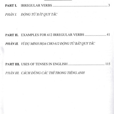612 Động Từ Bất Quy Tắc Và Cách Dùng Các Thì Trong Tiếng Anh - HA