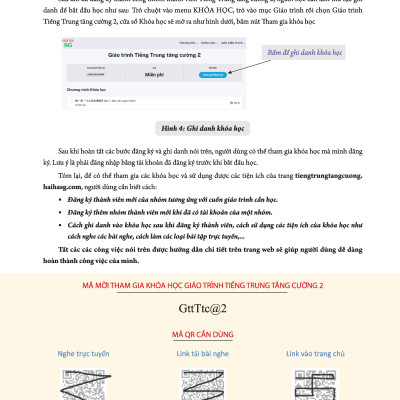 Giáo Trình Tiếng Trung Tăng Cường (Khổ Lớn - In Màu) - Giáo Trình Tổng Hợp 2 (Học Kèm Khóa Học Trực Tuyến Miễn Phí, Tặng File Nghe MP3) 