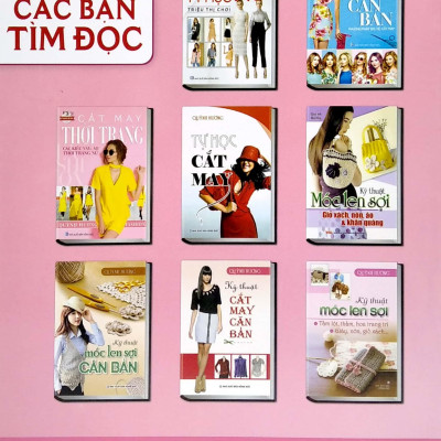 Bộ Sách Cắt May Cho Người Bắt Đầu Tự Học Đến Nâng Cao (Bộ 5 Cuốn)