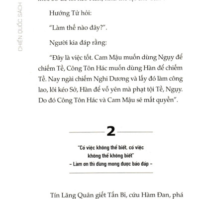 Chiến Quốc Sách - Những Lời Đanh Thép Thiên Thu (SB) 