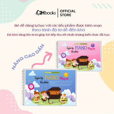 Sách- Tuyển Tập Tiểu Phẩm Piano Măng Non Phần, Combo 2 Tập 1+ 2, Tái bản 2023- 2HBooks
