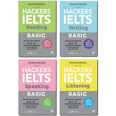 Combo 4 Cuốn: Bộ Hackers IELTS Basic
