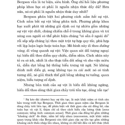 Ý Thức Luận (Essai Sur Les Données Immédiates De La Conscience) - Henri Bergson; Cao Văn Luận dịch; Phạm Anh Tuấn hiệu chú (Tái bản 2024)