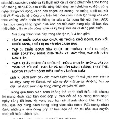 Chẩn Đoán, Sửa Chữa Các Mạch Điện, Điện Tử Trên Ô Tô - STK