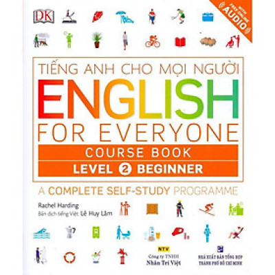 Sách - Tiếng Anh Cho Mọi Người - English For Everyone Level 2 Beginner Course Book (Kèm CD) - Nhân Trí Việt