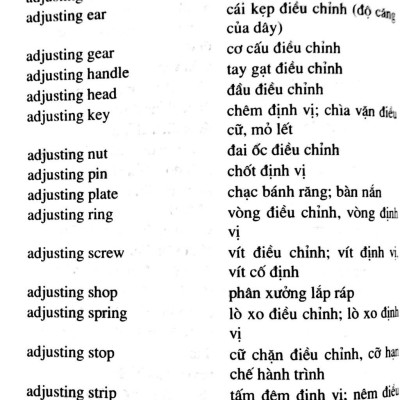 Từ Điển Cơ Khí Và Công Trình Anh -Việt 40.000 Từ