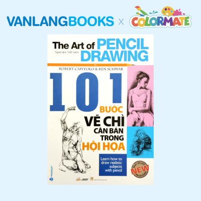 Sách 101 Bước Vẽ Chì Căn Bản Trong Hội Họa + Hộp 12 Bút Chì Màu CP-12H - Vanlangbooks x Colormate