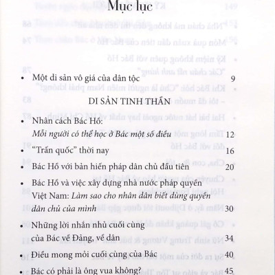 Di Sản Hồ Chí Minh - Nhân Cách Bác Hồ - Mỗi Người Có Thể Học Ở Bác Một Số Điều
