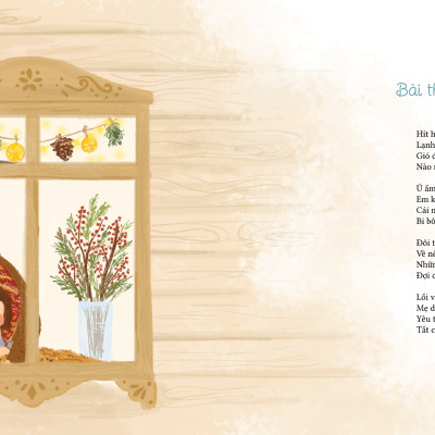 Cuốn Bốn mùa ươm yêu - Sách thai giáo dành cho mẹ bầu Bìa cứng