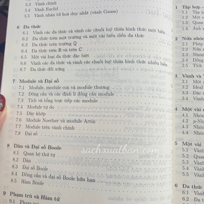 Combo 2 cuốn Cơ Sở Đại Số Hiện Đại và Bài Tập Cơ Sở Đại Số Hiện Đại