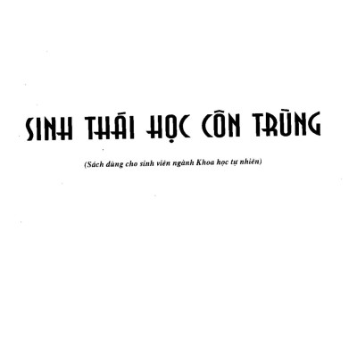 Sinh thái học côn trùng