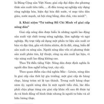 Giáo trình tư tưởng Hồ Chí Minh về công nhân, nông dân, trí thức ( bản in 2024)