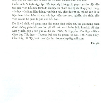 Lí Luận Dạy Học Tiểu Học