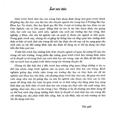 Sinh thái học côn trùng