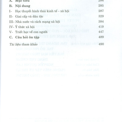Combo 5 cuốn Giáo Trình Dành Cho Bậc Đại Học Hệ Không Chuyên Lý Luận Chính Trị: Giáo Trình Triết Học, Giáo Trình Kinh Tế Chính Trị ,  Giáo Trình Chủ Nghĩa Xã Hội Khoa Học, Giáo Trình Lịch Sử Đảng Cộng Sản Việt Nam, Giáo Trình Tư Tưởng Hồ Chí Minh