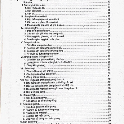 Kỹ thuật sơn đồ gỗ