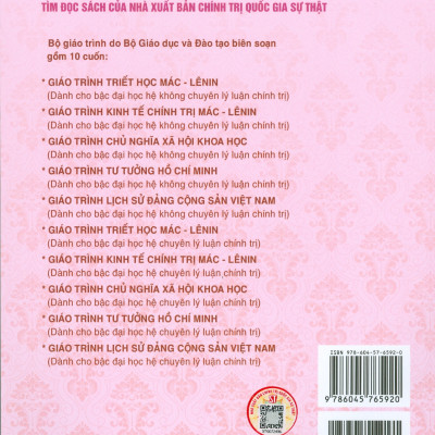 Combo Giáo Trình Triết Học Mác – Lênin + Giáo Trình Tư Tưởng Hồ Chí Minh (Dành Cho Bậc Đại Học Hệ Không Chuyên Lý Luận Chính Trị) - Bộ mới năm 2021