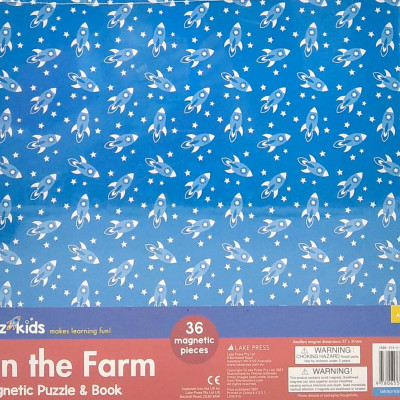 Whiz Kids Magnetic Puzzle And Book - On The Farm