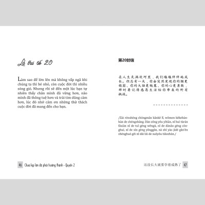 Chưa Kịp Lớn Đã Phải Trưởng Thành - Quyển 2 - Phiên bản song ngữ Việt - Trung