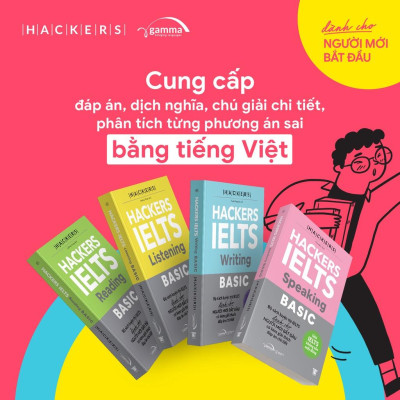 Hackers Ielts Basic ((Bộ 4 Cuốn/Lẻ, Tái Bản Mới Nhất )