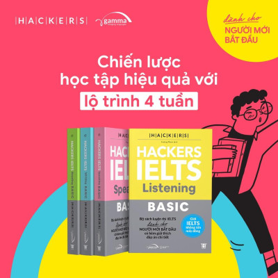 Hackers Ielts Basic ((Bộ 4 Cuốn/Lẻ, Tái Bản Mới Nhất )