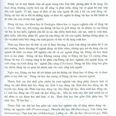 Động Vật Học Có Xương Sống (Tái bản lần thứ tám - năm 2023)