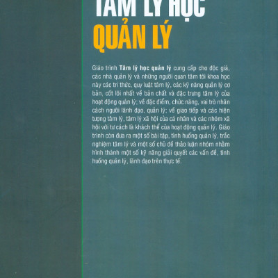 Giáo Trình Tâm Lý Học Quản Lý (Tái bản lần 2 năm 2024) -  Nguyễn Hữu Thụ chủ biên