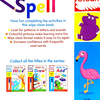 Wipe Clean I Can Spell - Book With Pen Age 6+