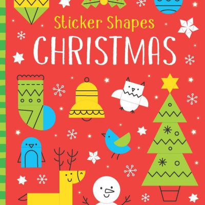 Usborne Minis: Sticker Shapes Christmas
