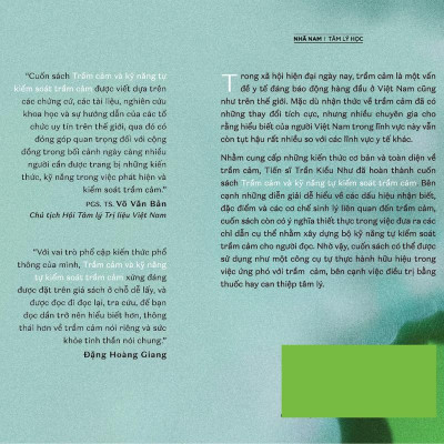 Sách - Trầm cảm và kỹ năng tự kiểm soát trầm cảm (Nhã Nam HCM)