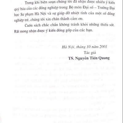 Bài Tập Số Học ( Dùng Cho Các Trường Cao Đẳng Sư Phạm Và Đại Học Sư Phạm)