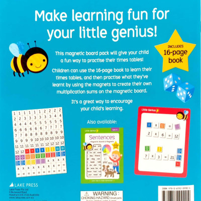 Little Genius Times Table - Magnetic Board & Magnets