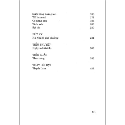 Tuyển tập Thạch Lam (tái bản)