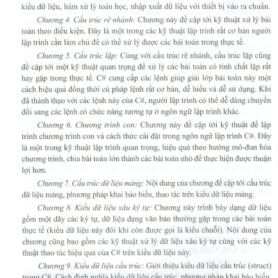 Giáo Trình Cơ Sở Kỹ Thuật Lập Trình Với C#