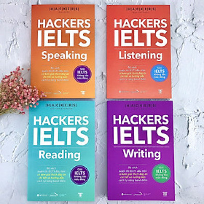Combo Trọn Bộ 4 Cuốn Hackers IELTS (Listening + Reading + Speaking + Writing)